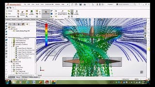 Solidworks CFD tutorial Contra Rotary Propeller CFD for Thrust calculation [upl. by Hughmanick]