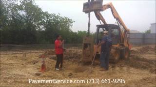 Drilling Concrete Bell Bottom Piers in Houston [upl. by Arymat320]