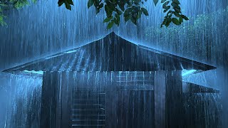 Within 3 Minutes You Will Fall into an Instant Sleep with Heavy Rain amp Thunder on Tin Roof at Night [upl. by Yecam56]