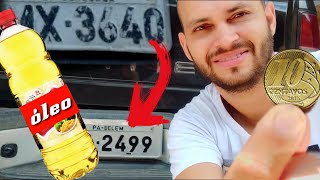 Como Pintar Placa do Carro SEGREDO [upl. by Florinda]