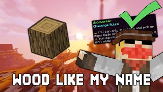 BEDWARS quot Woodworkerquot CHALLENGE GUIDE  Hypixel Minecraft [upl. by Ynohtnaeoj558]