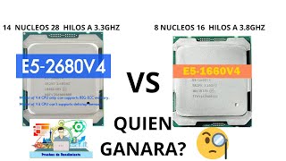 E5 1660 V4 VS e5 2680 V4 en juegos  pruebas warzone cyberpunk forza horizon 5 Rtx2070 super [upl. by Hillary]