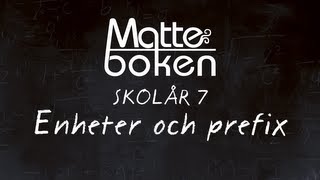 Enheter och prefix  Skolår 7 [upl. by Dietz]