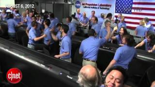 NASA celebrates Curiositys touchdown on Mars  CNET News [upl. by Danieu755]