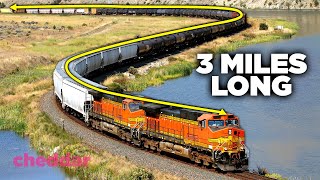 Why Freight Trains Keep Getting Longer  Cheddar Explains [upl. by Sandstrom204]