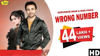 Wrong Number  Official Video   Gurvinder Brar  Miss Pooja  New Punjabi Songs 2020 AnandMusic [upl. by Edik]