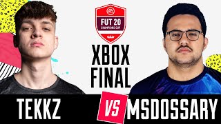 FIFA 20  FNATIC TEKKZ vs TUNDRA MSDOSSARY  FUT Champions Cup Stage IV  Xbox Final [upl. by Einimod]