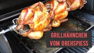 Grillhähnchen vom Drehspieß [upl. by Anelej]