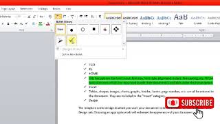 How to Use Bullets And Numbering In MS WORD [upl. by Jordans715]