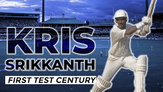 Kris Srikkanth smashes first Test century in explosive style  From the Vault [upl. by Pearl]