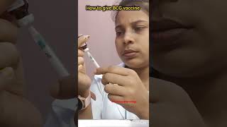 How to give intradermal injectionBCG vaccinationHow to give BCG vaccinebcgchildchildcare [upl. by Caputto]