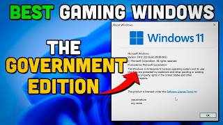 Windows 11 quotGovernment Editionquot SCAM or Best GAMING ISO [upl. by Oribel]