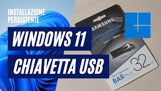 Windows 11 Tascabile  Installiamo Windows To Go su chiavetta USB [upl. by Attlee]