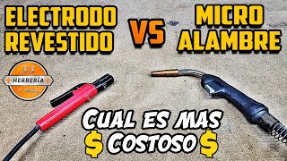 MICROALAMBRE vs ELECTRODO REVESTIDO Cuál Es Más COSTOSO 💵 [upl. by Treblihp356]