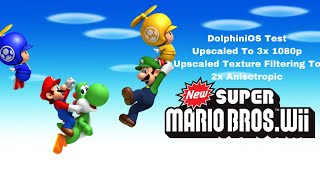 New Super Mario Bros Test DolphiniOS Test [upl. by Lebama513]