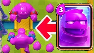 NUEVO GOLEM de ELIXIR en ACCIÓN NUEVA CARTA de CLASH ROYALE  NEW ELIXIR GOLEM GAMEPLAY [upl. by Hengel]