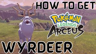 How to Get Wyrdeer in Pokemon Legends Arceus  How to Evolve Stantler Into Wyrdeer in Legends Arceus [upl. by Ledda]