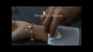 Image drawing transfer for body art henna art  tattoo stencil without deodorant [upl. by Alidus]