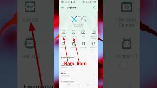 How to check Ram in all Infinix shorts infinix [upl. by Ydnyl241]