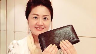 Louis Vuitton Zippy Wallet｜Epi Noir｜10 Years Use｜Nadia L [upl. by Esilegna326]