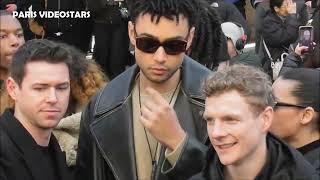 Obongjayar Archie Madekwe Harry Lawtey etc  Paris Fashion Week 20 january 2024 show Loewe [upl. by Eleira]