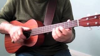 Clawhammer Baritone Ukulele  Kitchen Girl [upl. by Capwell859]