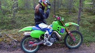 KX500 2Stroke DirtBike 5th Gear Ripping [upl. by Eninnaej]