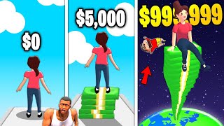 SHINCHAN and CHOP Becoming the RICHEST MILLIONAIRE in MONEY RUN 3D  ANDROID GAMEPLAY HINDI AMAANT [upl. by Elauqsap377]