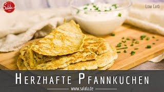 Herzhafte Pfannkuchen ohne Mehl selber machen Low Carb Rezept [upl. by Editha]