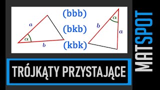 Trójkąty przystające  cechy przystawania [upl. by Widera833]