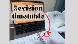 how to make a REVISION TIMETABLE for exams [upl. by Cresa732]