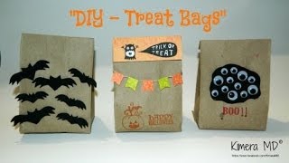 DIY  Treat Bags de Papel Kraft Halloween [upl. by Nylaf]