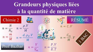 résumé Grandeurs physiques liées à la quantité de matière 1bac biof [upl. by Jeri488]