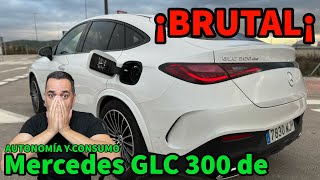 ¡BRUTAL Mercedes GLC 300 de SÚPER PRUEBA DEFINITIVA PHEV AUTONOMÍA ELÉCTRICA y CONSUMO MOTORK [upl. by Niahs]