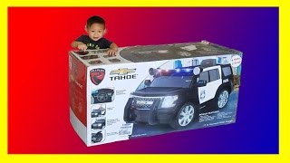 Unboxing amp Assembling Rollplay Chevy Tahoe Police SUV Car 6 Volt Battery Powered Ride On [upl. by Welford]