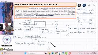 TEMA 3 BALANCES DE MATERIA  318 BALANCE A UN QUEMADOR DE ETANO [upl. by Cassella]