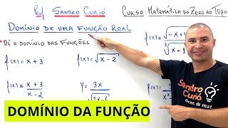 DOMÍNIO DE UMA FUNÇÃO REAL  RÁPIDO e FÁCIL [upl. by Reube]