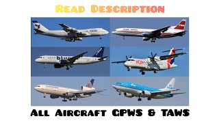 🔊✈️All Aircraft GPWSTAWS quotPull Upquot Compilation ✈️🔊 [upl. by Nosirrag]