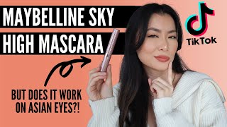 Maybelline Lash Sensational Sky High Mascara Review Does This Work on Asian Eyes [upl. by Heady506]