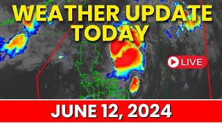 Weather Update Today June 12 2024  Ulat Panahon Ngayon  Pagasa Weather Update Today [upl. by Noni360]