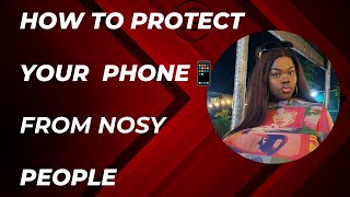 HOW TO PROTECT YOUR PHONE FROM NOSY PEOPLEviral youtubeshorts youtube iphone [upl. by Oderfliw]