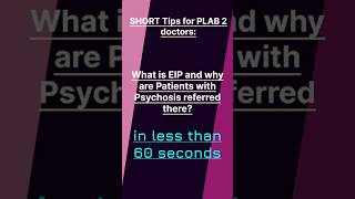 Early Intervention in Psychosis Short PLAB 2 Preparation Tipsplab2 osceprep ukmla [upl. by Lleon]