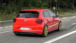 Volkswagen Polo AW GTI with Custom Straight Pipe Exhaust  Accelerations and Pops and Bangs [upl. by Colan342]