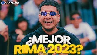 ¿CUÁL ES LA MEJOR RIMA DEL 2023 🏆 [upl. by Anirdua]