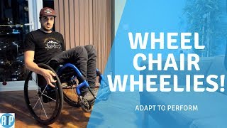 How to Wheelchair Wheelie  More Tricks [upl. by Spanjian]