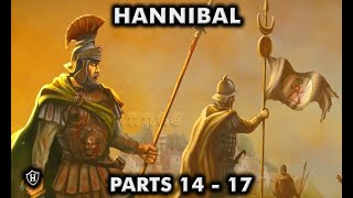 Hannibal PARTS 14  17 ⚔️ Romes Greatest Enemy ⚔️ Second Punic War [upl. by Hazrit]