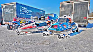 Yamaha Enticer 300 amp Exciter 340 Ice Oval Super Stock Racing vs MOD Sleds  TX amp 250z Cat [upl. by Nodnerb]