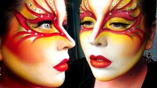 Cirque Du Soleil Worlds Away Inspired Makeup Tutorial [upl. by Herwick]