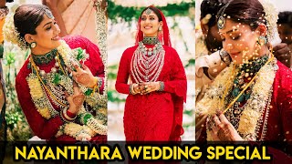 Nayanthara Vignesh Shivan Marriage Video  Nayanthara Saree  Wikki Nayan Wedding Dress  Netflix [upl. by Haimerej825]