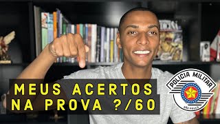 GABARITO OFICIAL PROVA SOLDADO PMSP EDITAL 22023  MINHAS NOTAS I NOTA DE CORTE  DICAS [upl. by Ahtiekahs841]